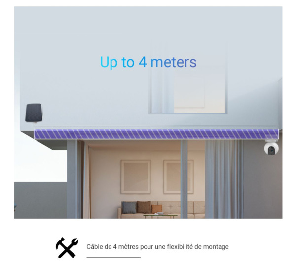 EZVIZ EB8-4G Solar kit Kit Cámara y Panel Solar EB8 4G 2K (12)