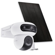 EZVIZ HB90 Solar Kit Cámara Wi-Fi de Doble Lente con Grabación 24/7 + Panel Solar de 8W