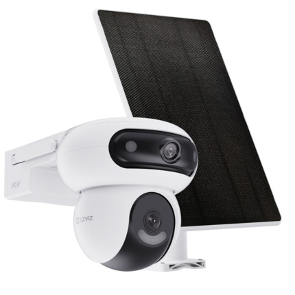 Comprar EZVIZ HB90 Solar Kit Cámara Wi-Fi de Doble Lente con Grabación 24/7 + Panel Solar de 8W