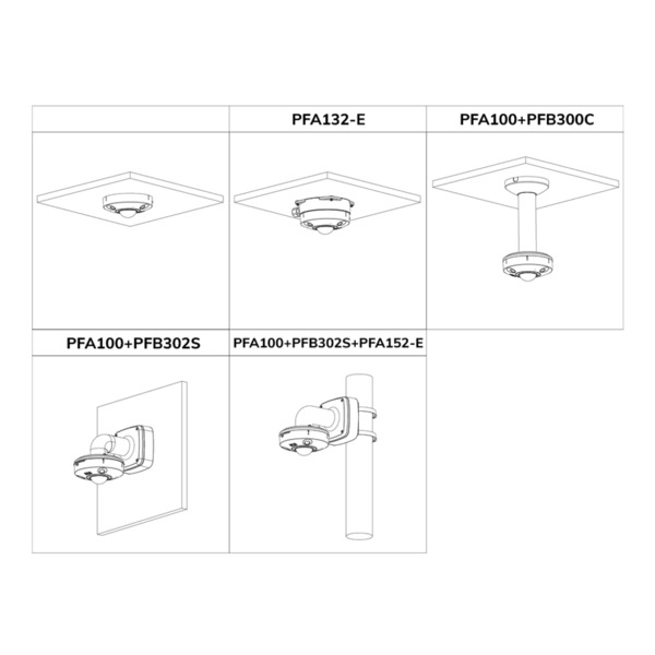 FishEye IP Panamorph H265 12M DN IR10m 1.29mm IR10m IK10 IP67 Audio SD PoE MIC E/S AI (3)