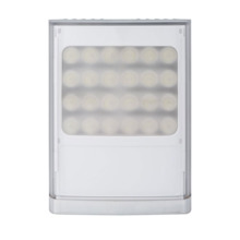 Foco de iluminación blanca de medio alcance RAYTEC VARIO2. Alcance de hasta 180 m con lente 10°x10°, 95 m con lente 35°x10° y 50