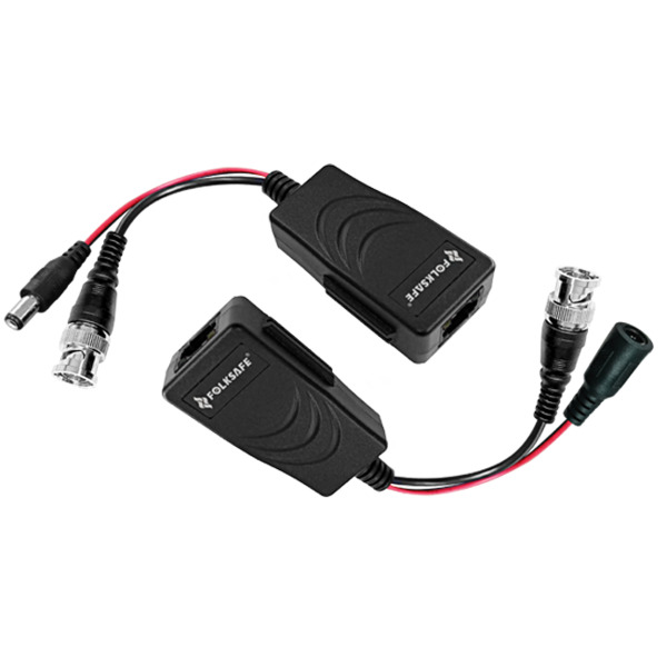 FOLKSAFE BSC01922 Transceptor pasivo de vídeo (balun) y alimentación especial HD-TVI , AHD, CVI