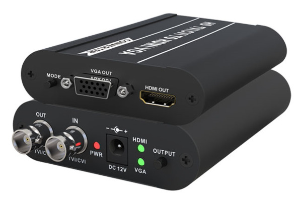 FOLKSAFE FS-HD2103E Convertidor HD-TVI/CVI a HDMI y VGA Folksafe