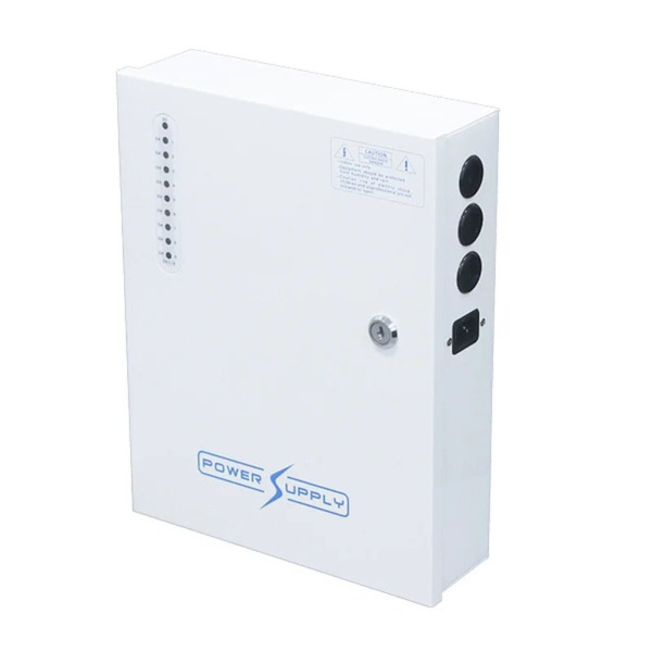 FOLKSAFE KAS-DC120910B Fuente de alimentación CCTV 13.8V 10A 9 Salidas Conexión Batería 7-20Ah (no incluida) Folksafe (1)
