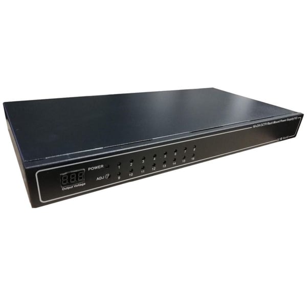 Fuente de alimentación CCTV RACK 1U 12V 20A 16 Salidas PFC Folksafe