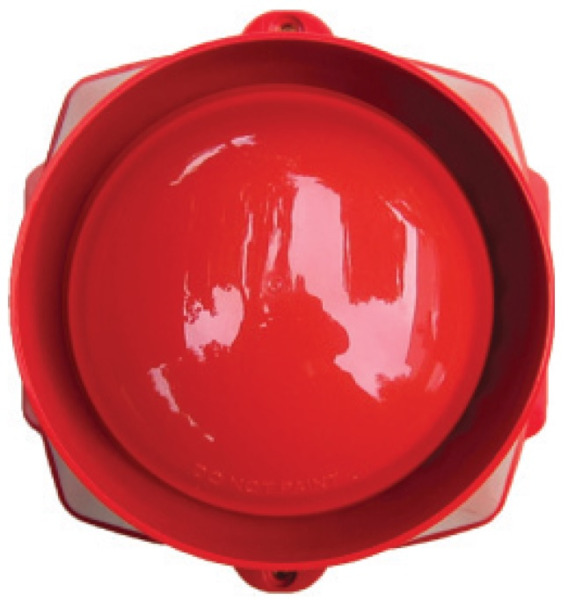 GENT S3EP-S-R Sirena exterior analógica alimentada desde lazo. Serie Gent S3. Color rojo.
