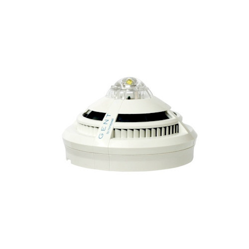 GENT S4-711-V-VAD-HPR Multisensor óptico/térmico analógico serie S-Quad con sirena con voz e indicador de alarma (VAD) de alta p