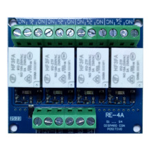 GL-Seguridad RE-4A Modulo 4 relés. Alimentación a 12v
