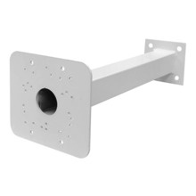 Global BACULO-BRAZO-BULLET-350-BLANCO Soporte de 350mm para instalación de camara bullet en báculo de 3.5 o 4.5m de color blanco