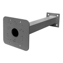 Global BACULO-BRAZO-BULLET-350-GRIS Soporte de 350mm para instalación de camara bullet en báculo de 3.5 o 4.5m de color gris