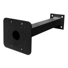 Global BACULO-BRAZO-BULLET-350-NEGRO Soporte de 350mm para instalación de camara bullet en báculo de 3.5 o 4.5m de color negro