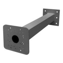 Global BACULO-BRAZO-BULLET-500-GRIS Soporte de 500mm para instalación de camara bullet en báculo de 6m de color gris