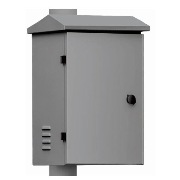 Global BACULO-CAJA-SH-22-GRIS INTEGRATION CABINET. Caja de acero 350x450x250 para báculo de 6m. Color gris