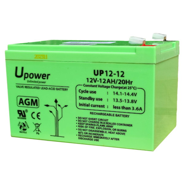 Global BAT-12V12Ah Batería de plomo AGM 12V-12Ah