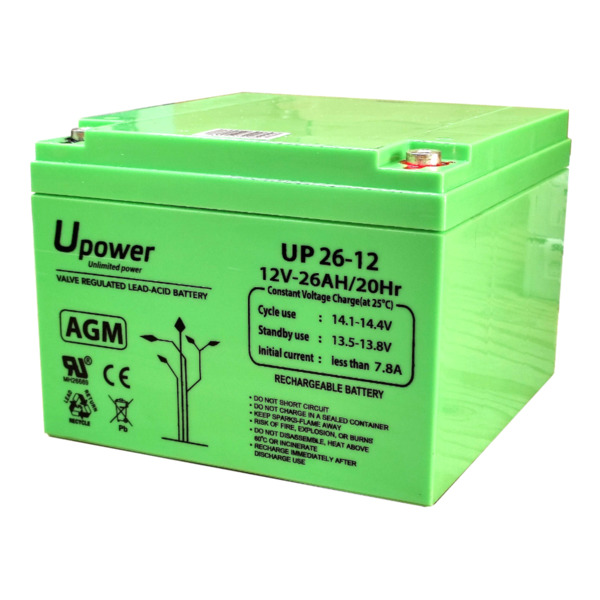 Global BAT-12V26Ah Batería de plomo AGM 12V-26Ah