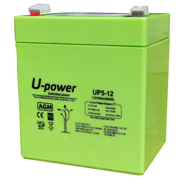 Global BAT-12V5Ah Batería de plomo AGM 12V-5Ah