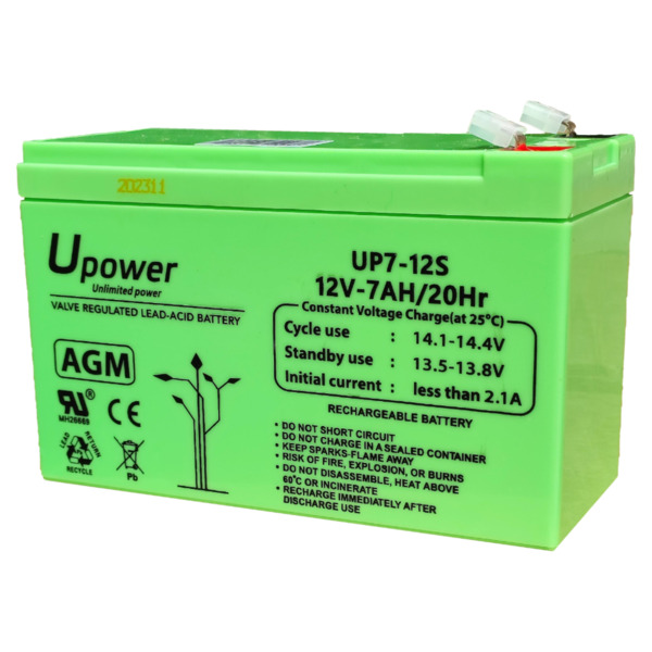 Global BAT-12V7Ah Batería de plomo AGM 12V-7Ah