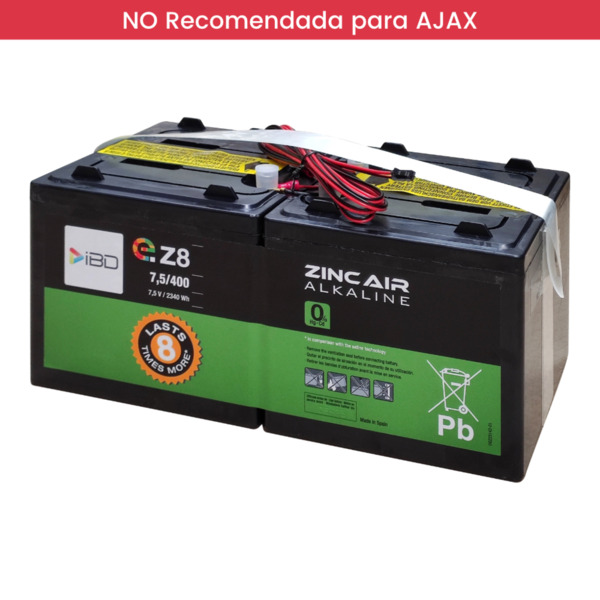 Global BAT-7.5V400Ah-eZ8 Batería de Zinc-Aire 7.5V-400Ah eZ8 (1)