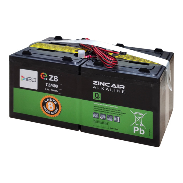 Global BAT-7.5V400Ah-eZ8 Batería de Zinc-Aire 7.5V-400Ah eZ8