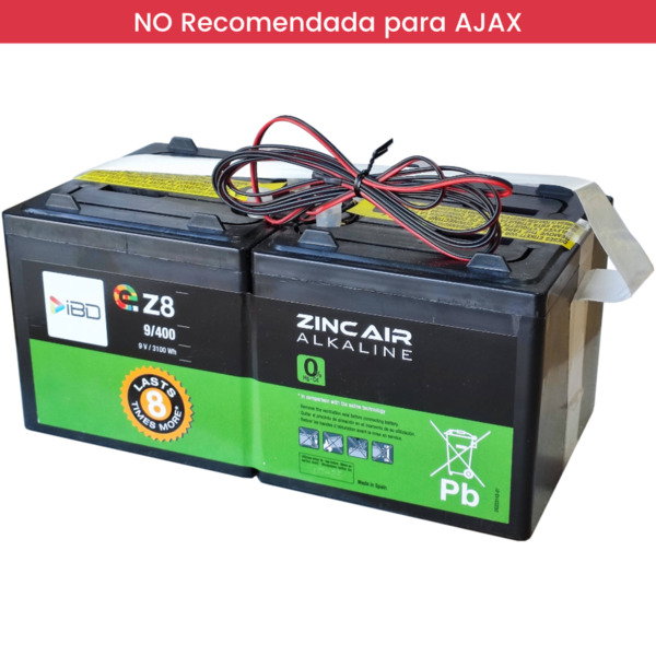 Global BAT-9V344Ah-eZ8 Batería de Zinc-Aire 9V-344Ah-3100Wh (1)