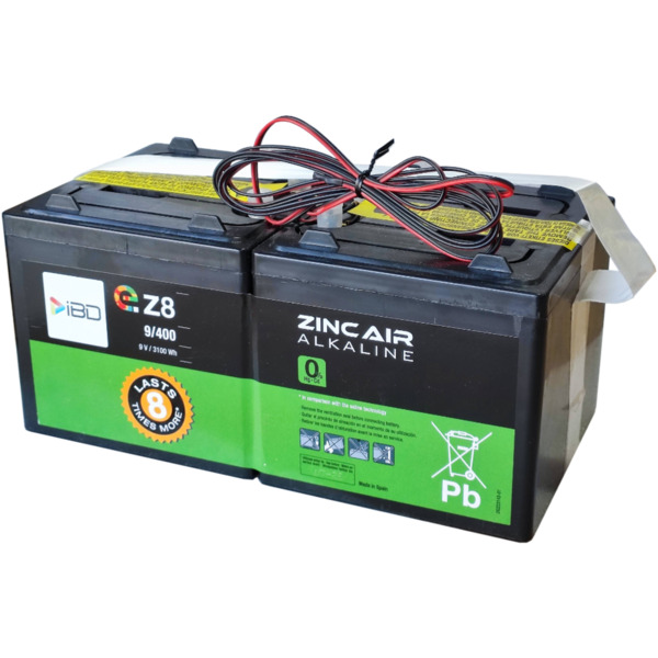 Global BAT-9V344Ah-eZ8 Batería de Zinc-Aire 9V-344Ah-3100Wh