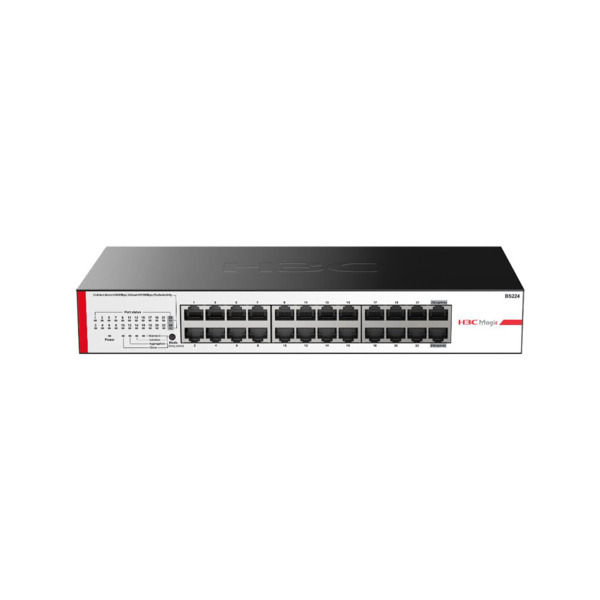 H3C H3C-13 BS224 Switch H3C Magic BS224. 24 puertos RJ45 Gigabit auto negociados. Modos de trabajo estándar, aislamiento, Agrega