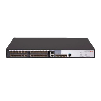 Comprar H3C H3C-41 LS-S5120V3-28F-LI-GL Switch H3C gestionable L3. 24 SFP Gigabit. 2 combo SFP Gigabit. 2 SFP Gigabit. 2 SFP+ Ten-Gigabit. 1 puerto consola. Permite apilar hasta 9 switches. Jumbo Frame, 802.1X, autenticación MAC. Seguridad de puertos. Pr