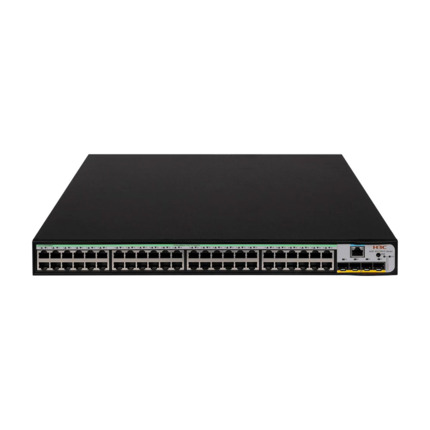 Comprar H3C H3C-44 LS-1850V2-52X-PWR-GL Switch PoE H3C gestionable L2. 48 puertos PoE Gigabit. 4 puertos SFP+ Ten-Gigabit. 1 puerto consola. Entrega PoE de hasta 30W por puerto y 370W en total. División VLAN, 802.3x. Agregación de enlaces. IGMP Snooping.