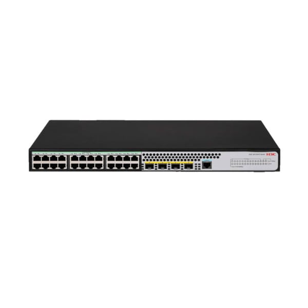 H3C H3C-49 LS-5120V3-28P-LI-GL Switch H3C gestionable L3. 24 puertos Ethernet Gigabit. 4 puertos SFP Gigabit. 1 puerto consola.