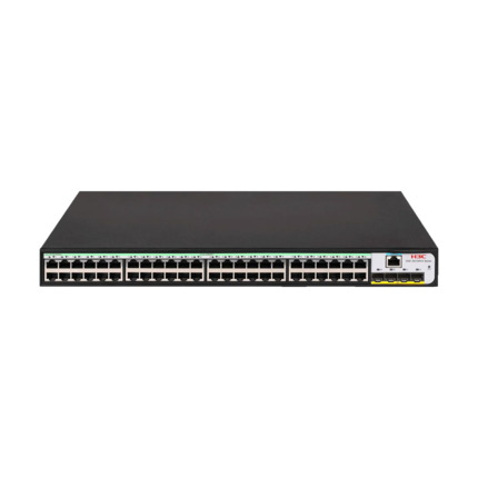 Comprar H3C H3C-51 LS-5120V3-52P-LI-GL Switch H3C gestionable L3. 48 puertos Ethernet Gigabit. 4 puertos SFP Gigabit. 1 puerto consola. Permite apilar hasta 9 switches. Jumbo Frame, 802.1X, autenticación MAC. Seguridad de puertos. Prioridad basada en pue