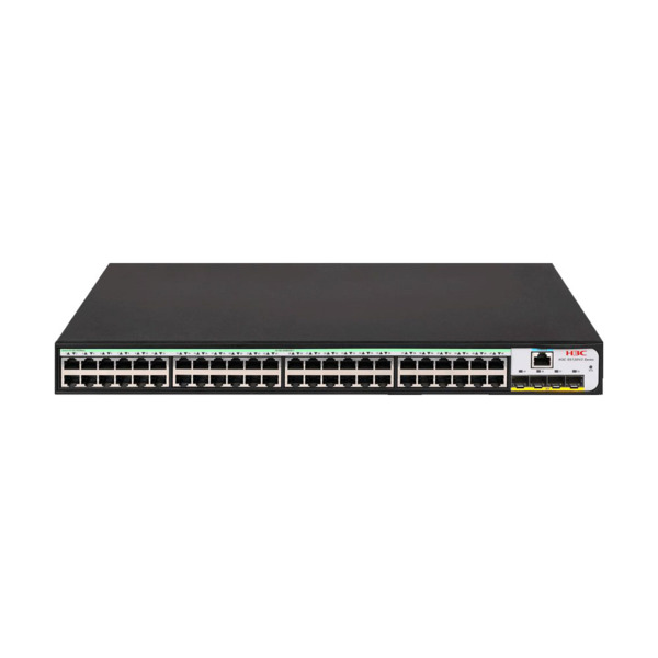 H3C H3C-51 LS-5120V3-52P-LI-GL Switch H3C gestionable L3. 48 puertos Ethernet Gigabit. 4 puertos SFP Gigabit. 1 puerto consola.