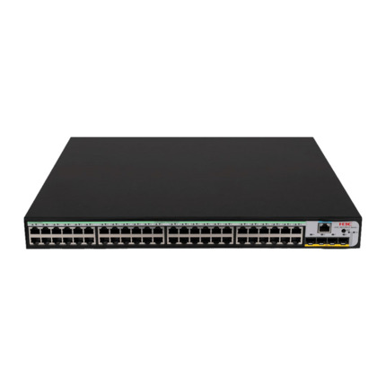 Comprar H3C H3C-68 LS-5120V3-52S-PWR-LI-GL Switch PoE H3C gestionable L3. 48 puertos PoE Gigabit, de los cuales 12 soportan PoE+ Gigabit. 4 puertos SFP+ Ten-Gigabit. 1 puerto consola. Permite apilar hasta 9 switches. Jumbo Frame, 802.1X, autenticación MA