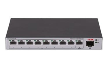 H3C LS-1600V2-10P-GL switch Gestionado Gigabit Ethernet (10/100/1000) Negro, Gris