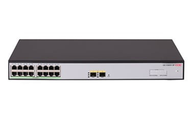 H3C LS-1600V2-18P-GL switch Gestionado Gigabit Ethernet (10/100/1000) Gris, Negro