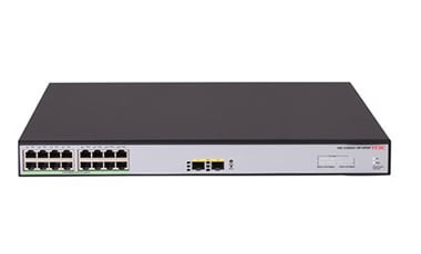 H3C LS-1600V2-18P-HPWR-GL switch Gestionado Gigabit Ethernet (10/100/1000) Energía sobre Ethernet (PoE) Gris, Negro