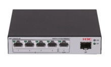 H3C LS-1600V2-6P-GL switch Gestionado L2 Gigabit Ethernet (10/100/1000) Negro, Gris