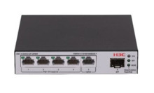 H3C LS-1600V2-6P-HPWR-GL switch Gestionado L2 Gigabit Ethernet (10/100/1000) Energía sobre Ethernet (PoE) Gris, Negro