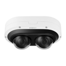 Hanwha Vision PNM-7082RVD Cámara multi-sensor multidireccional IP 2MPx, 2 ópticas motorizadas 3-6mm, IR 25m, WDR 150dB, ciberseg