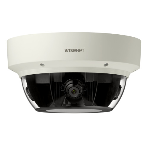 Hanwha Vision PNM-9000VQ Cámara multi-sensor multidireccional IP 8 a 20MPx, 4 lentes intercamb (2/5MPx SLA-2/5M no incluidas), W