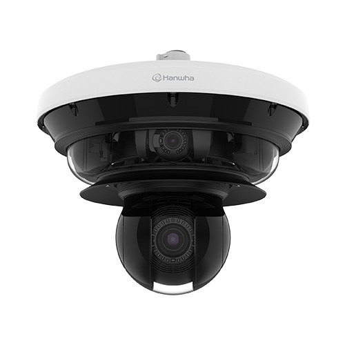 Hanwha Vision PNM-C34404RQPZ Cámara multidireccional IP 8MPx + PTZ 2Mpx zoom x40, óptica motorizada 4 x 3.3-5.7mm, IR 20/200m, I