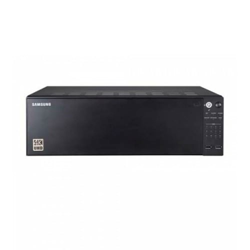 Hanwha Vision PRN-4011P NVR de 64 ch compatible con cámaras de hasta 12Mpx, 400 Mbps, H.265, 12 HDD, RAID 5/6, VGA/HDMI, 2 x RJ4