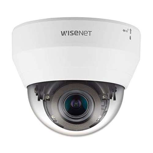 Hanwha Vision QND-6082R Cámara mini-domo IP 2Mpx, óptica motorizada 3.2-10mm, IR 20 m con ICR, WDR, H.265, SD, interior, 12Vdc/P