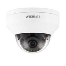 Hanwha Vision QNV-6012R Mini-domo IP 2Mpx, LEDs IR 20 m con ICR, óptica fija 2,8 mm, WDR 120dB, H.265, E/S alarma y audio,  ranu