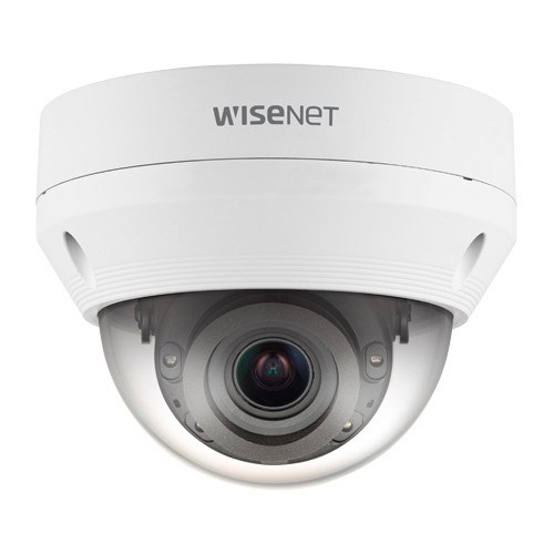 Hanwha Vision QNV-6082RP Cámara mini-domo IP 2Mpx, óptica motorizada 3.2-10mm, IR 30 m con ICR, WDR, H.265, SD, IP66, IK10, 12Vd