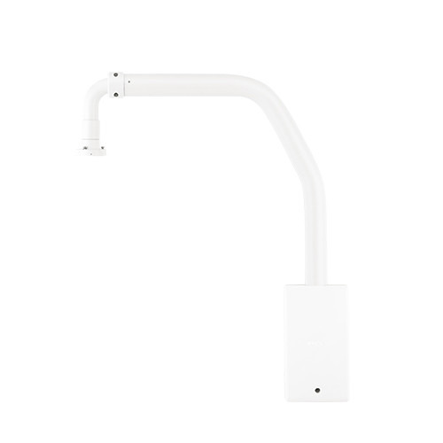 Hanwha Vision SBP-156LMW Soporte en poste para domos antivandalicos XNP-9300RW/8300RW/6400RW. Color blanco. Aluminio.