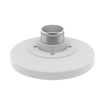 Comprar Hanwha Vision SBP-160HMW1 Adaptador montaje colgante tipo TR20 en Aluminio. Color blanco. Compatible cámaras XND-C6083RV y otros minidomos Hanwha (Consultar).