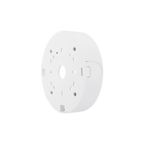 Hanwha Vision SBV-160BW Caja de conexiones en Aluminio color Blanco. Compatible cámaras XND-9082RV, PND-A9081RV y otros minidomo
