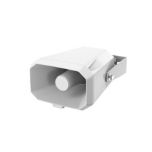 Hanwha Vision SPA-H100W Altavoz tipo bocina IP. Amplif. 10W. Potencia 124dB nivel de presión (alcance 500m aprox). MP3/WAV, IP66