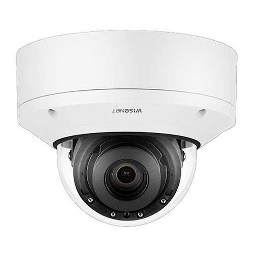Hanwha Vision XND-9082RV Cámara mini-domo IP 8Mpx, óptica motorizada 2.8-8.4mm, IR 40m, WDR 150dB, analítica avanzada, cibersegu