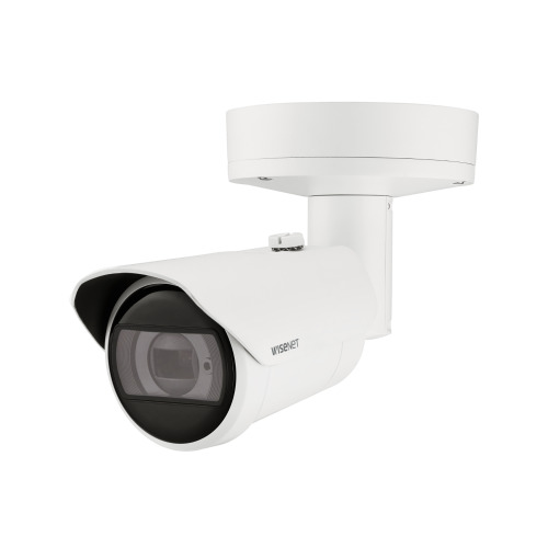 Hanwha Vision XNO-C7083R Cámara bullet IP 4Mpx, óptica motorizada 2.8-12mm, IR 40m, WDR, 60ips, IA analítica avanzada, cibersegu